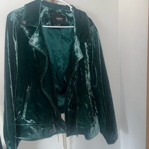 Torrid Green Velvet Women's Jacket